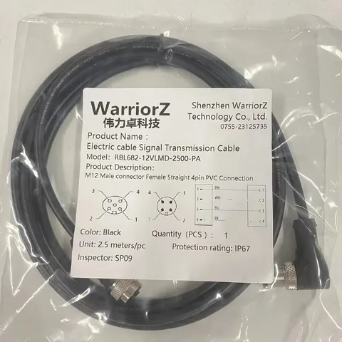 Custom RBL682-12VLMD-2500-PA Sensor Actuator Cable