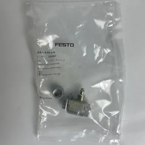 FESTO GRLA-1/8-PK-4-B One-way flow control valve 151167
