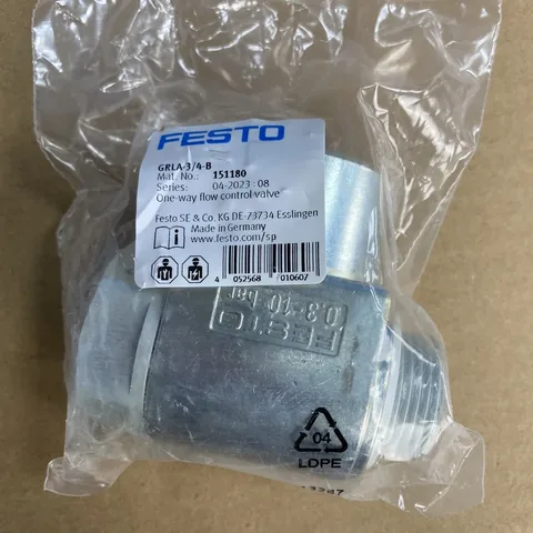 FESTO GRLA-3/4-B One-way flow control valve 151180
