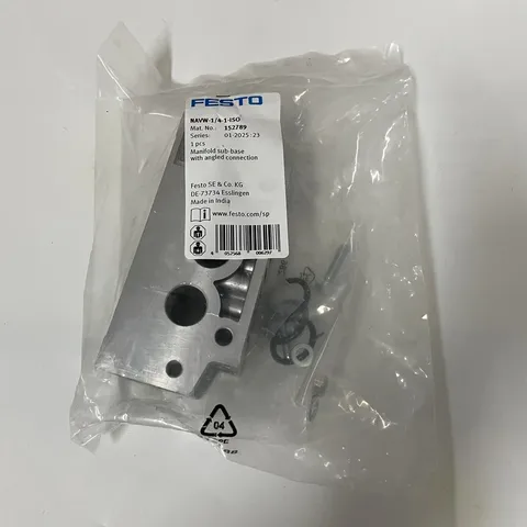 FESTO NAVW-1/4-1-ISO Manifold sub-base with angled connections 152789