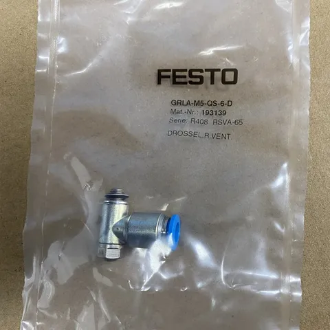 FESTO GRLA-M5-QS-6-D One-way flow control valve 193139