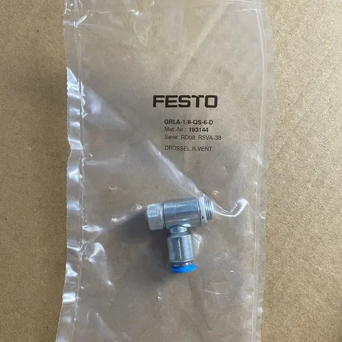FESTO GRLA-1/8-QS-6-D One-way flow control valve 193144