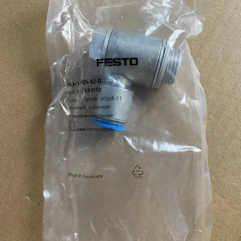 FESTO GRLA-1/2-QS-12-D One-way flow control valve 193152