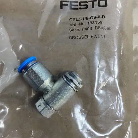 FESTO GRLZ-1/8-QS-8-D One-way flow control valve 193159