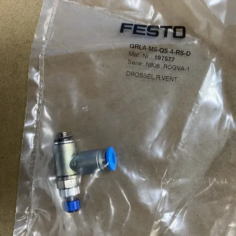 FESTO GRLA-M5-QS-4-RS-D One-way flow control valve 197577