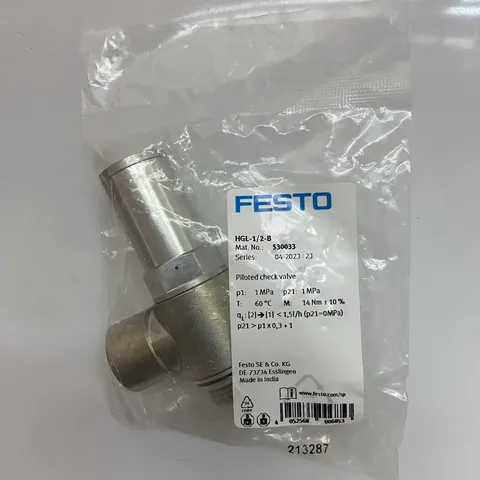 FESTO HGL-1/2-B Piloted check valve 530033