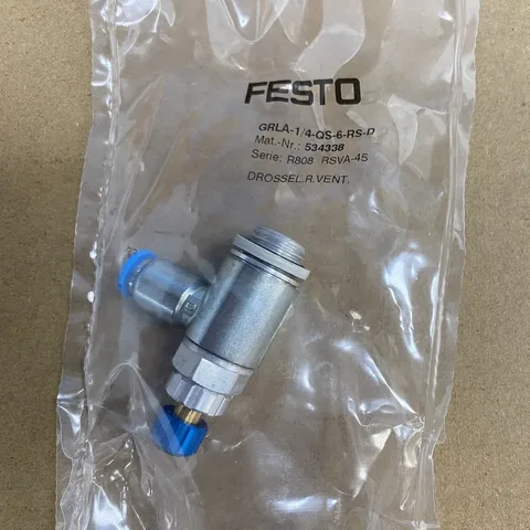 FESTO GRLA-1/4-QS-6-RS-D One-way flow control valve 534338