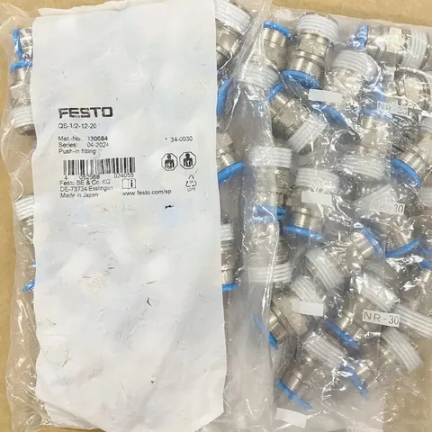 FESTO QS-1/2-12-20 Push-in fltting 130684