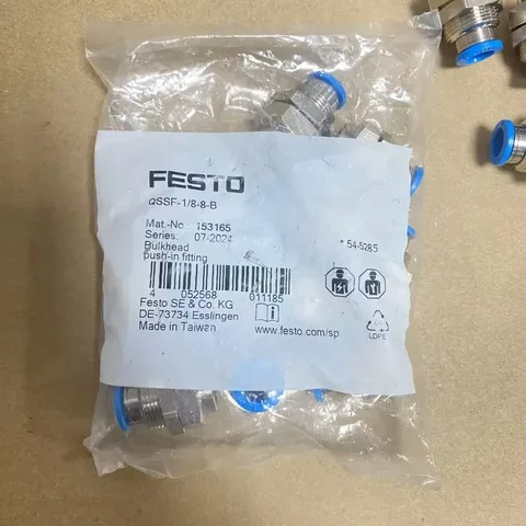 FESTO QSSF-1/8-8-B Bulkhead push-in fltting 153165