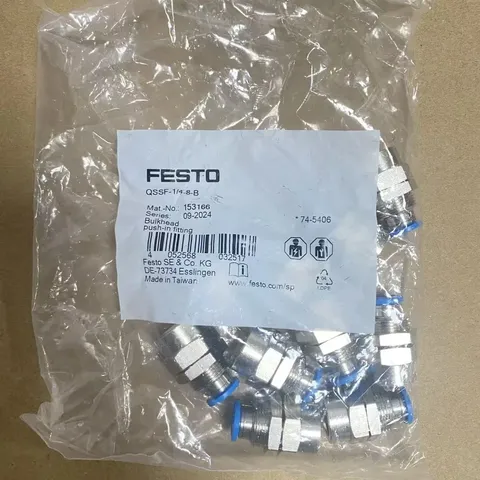 FESTO QSSF-1/4-8-B Bulkhead push-in fltting 153166