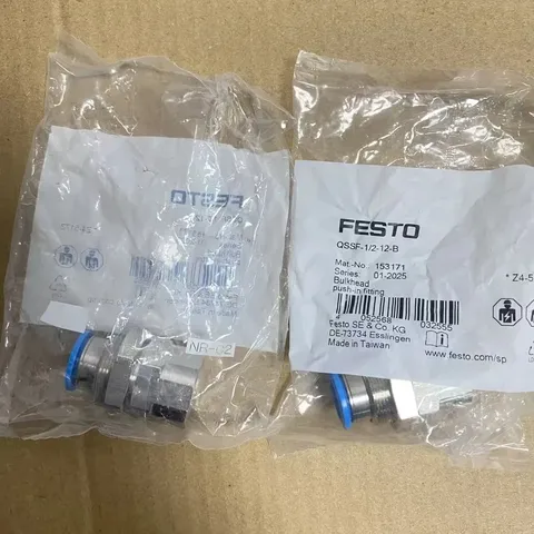 FESTO QSSF-1/2-12-B Bulkhead push-in fltting 153171