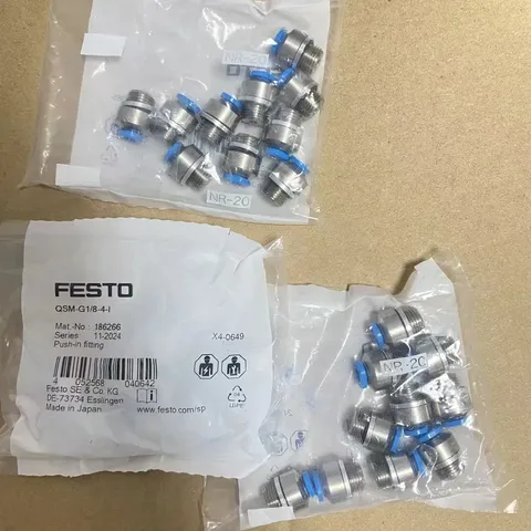 FESTO QSM-G1/8-4-I Push-in fltting 186266