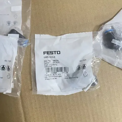FESTO QSRL-G1/4-6 Push-in L-fltting, rotatable 186287
