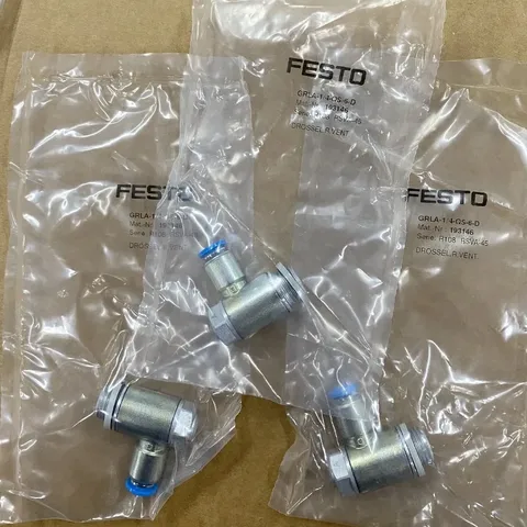 FESTO GRLA-1/4-QS-6-D One-way flow control valve 193146