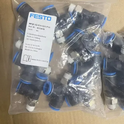 FESTO NPQE-LQ-R14-Q12-P10 Push-in T-fltting 8113078